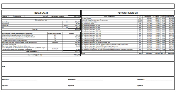 Kanakia Borivali West Costing Plan